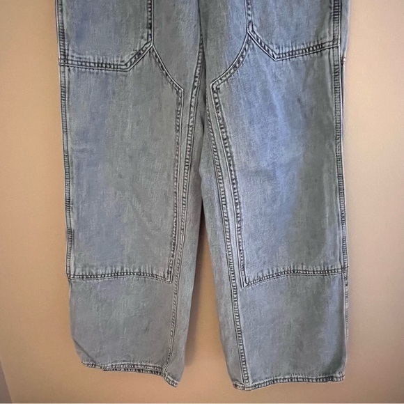 BDG Urban Outfitters Carpenter High Rise Wide Leg Light Wash Size‎ XS - Picture 10 of 16